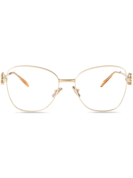 Очки Miu Miu Eyewear с эффектом кошачьего глаза  gold
