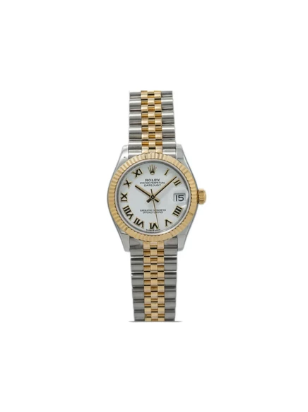 Бывшие в употреблении часы Rolex Date - всего 31 мм white