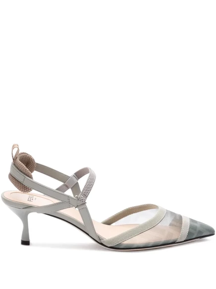 Женские туфли Fendi Colibrì Lite, 55 мм, зеленые