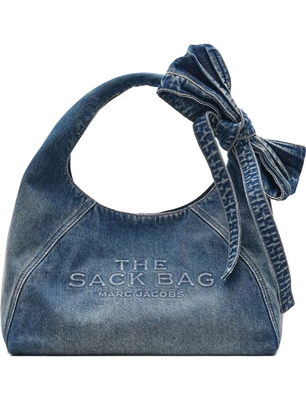 Женская сумка Marc Jacobs The Bow Denim Sack, синяя