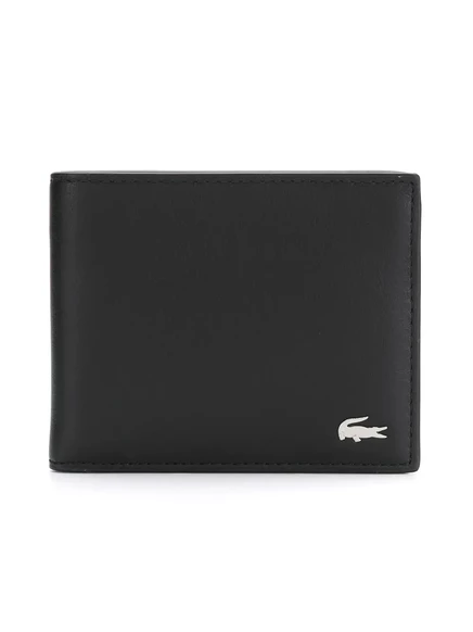 Мужское портмоне Lacoste с логотипом, черное