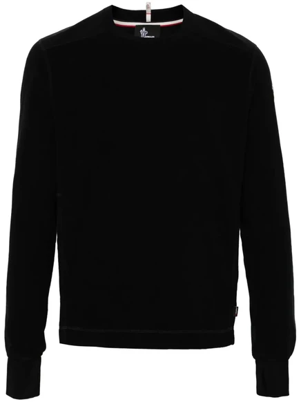 Толстовка с логотипом Moncler Grenoble и аппликацией  black