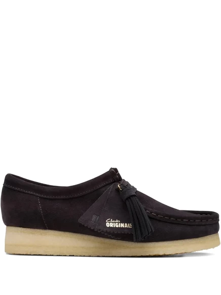 Женские дерби Clarks Wallabee с кисточками, коричневые
