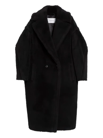 Пальто с воротником-стойкой Max Mara flecce black