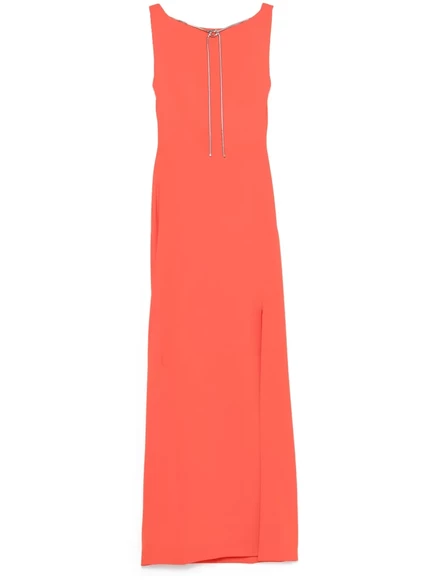 Женское платье Max Mara Creso макси, терракотовое