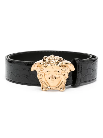 Мужской ремень Versace La Medusa, черный