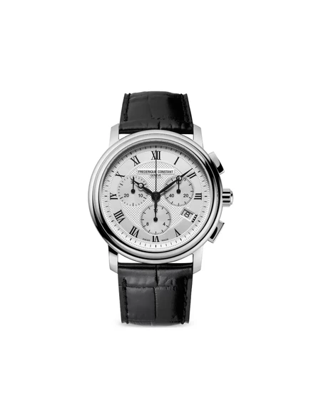Классический кварцевый хронограф Frederique Constant 40 мм silver