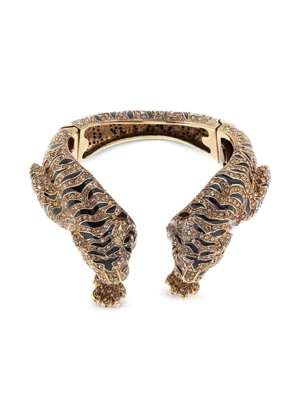 Женский браслет Roberto Cavalli с тигром, золотистый