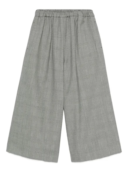 Брюки в клетку Comme Des Garçons с эластичной резинкой на талии grey