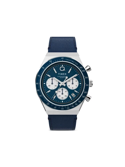 Мужские часы Timex Q хронограф 40 мм, синий