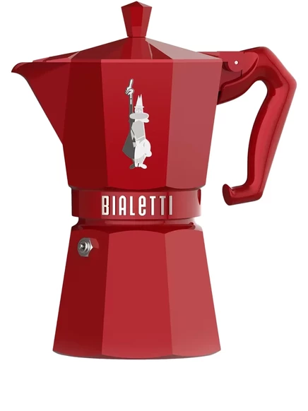 Кофеварка Bialetti Moka Express Alfonso 187 г, красная