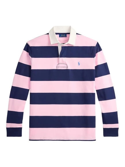 Мужская рубашка-поло Polo Ralph Lauren в полоску, синяя