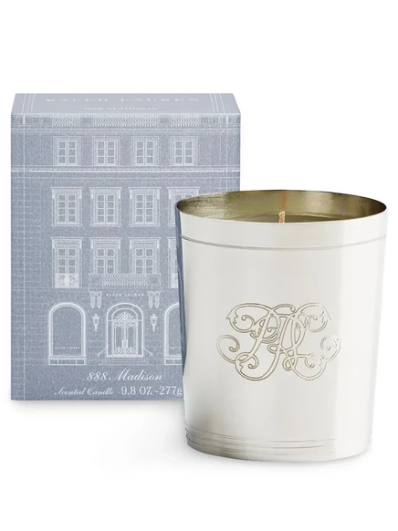 Свеча Ralph Lauren Home Madison из соевого воска, серебристая