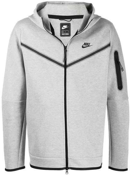 Мужское худи Nike на молнии с принтом логотипа на груди