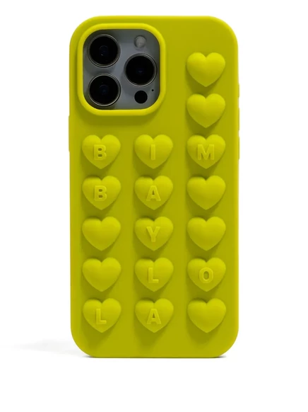 Чехол для iPhone 15 Pro Max с сердечком от Bimba y Lola green