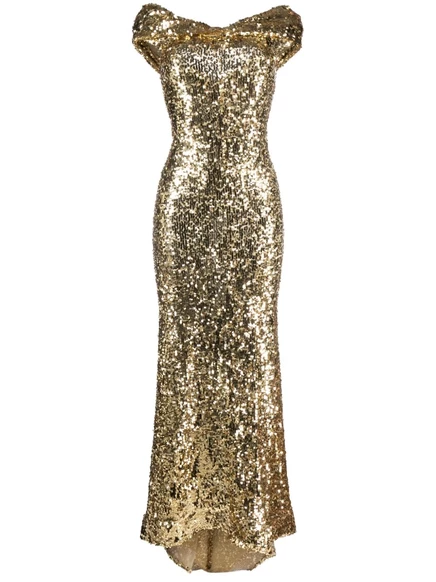 Платье Atu Body Couture, украшенное блестками gold