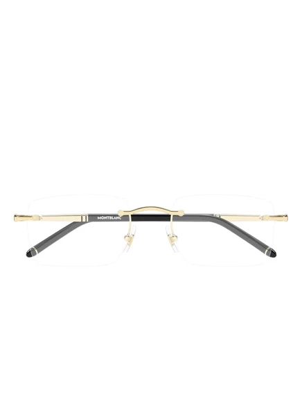 Мужские очки Montblanc прямоугольные, черные