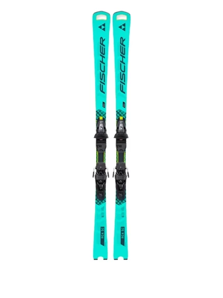 Лыжи Fischer RC4 WC SC MT+RSX 12, бирюзовые