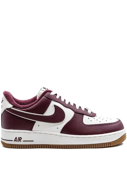 Унисекс кроссовки Nike Air Force 1 Low, бело-бордовые