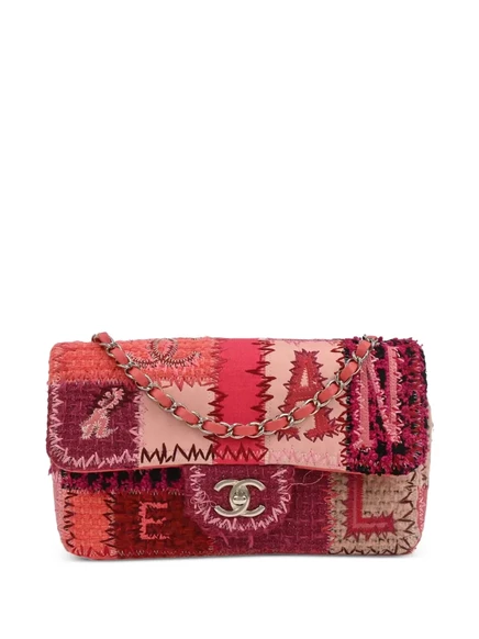 Сумка Chanel Pre-Owned 2017 из твида, розовая