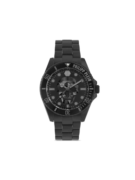 Мужские часы Philipp Plein $kull кварцевые 43 мм, черные