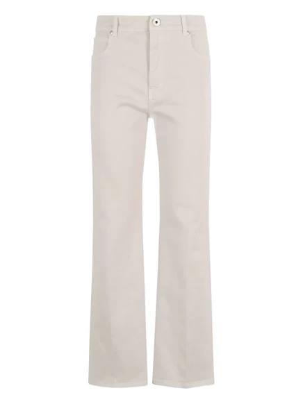 Укороченные джинсы Weekend Max Mara с пятью карманами neutrals