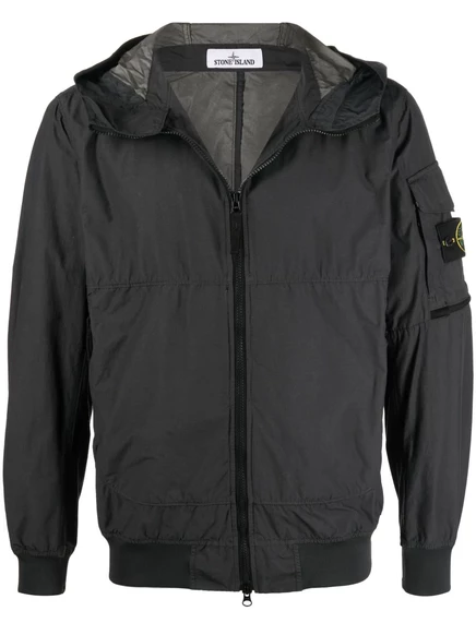 Мужская куртка Stone Island с нашивкой Compass, темно-серая