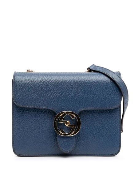 Сумка G crossbody G, бывшая в употреблении у Gucci, 2016-2024, из телячьей кожи на замочке за небольшой доллар blue