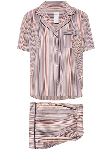 Женская полосатая пижама Paul Smith, синяя