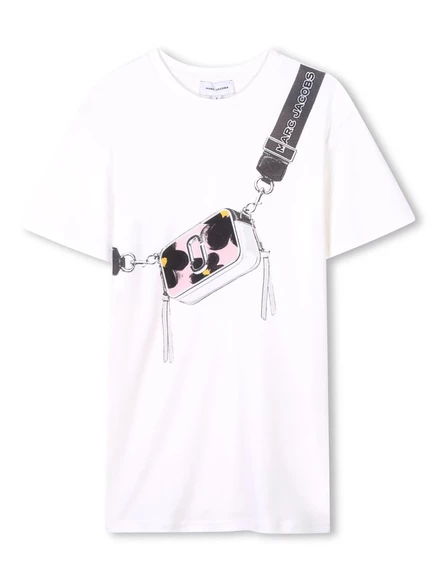 Платье для девочек Marc Jacobs Kids Snapshot, белое