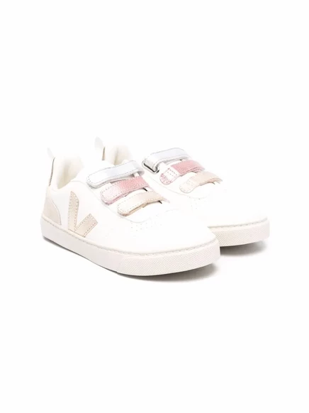 Кроссовки для мальчиков VEJA Kids на липучке, белые