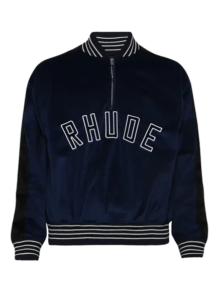 Мужской бомбер RHUDE с короткой молнией, черный