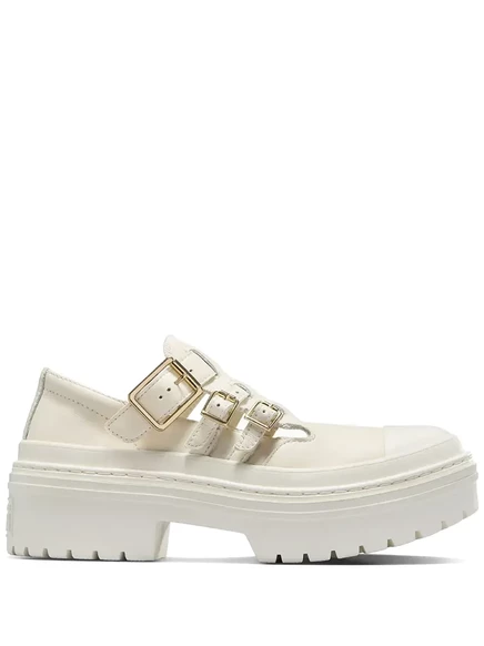 Женские броги Converse с пряжкой, белые