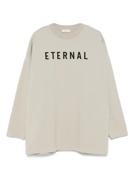 Мужская футболка Fear of God с принтом, серая