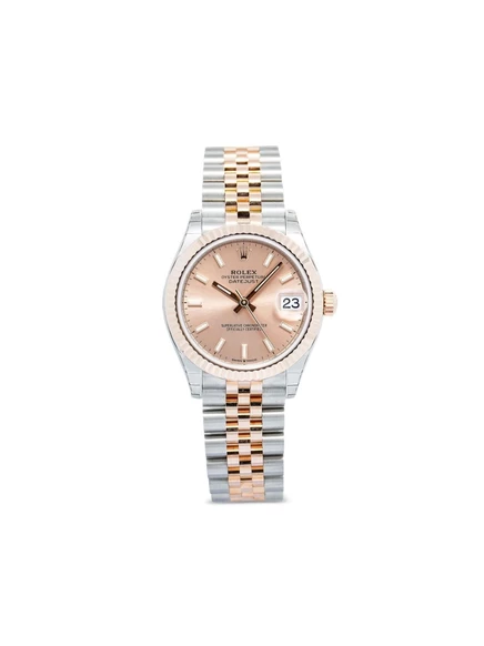 Женские часы Rolex Datejust 31 мм розовые