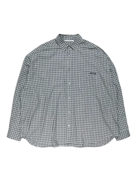 Мужская рубашка Acne Studios в клетку, серо-синяя