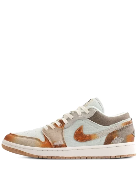 Мужские низкие кроссовки Jordan Air Jordan 1, бежевые