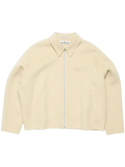 Шерстяная куртка Acne Studios на молнии neutrals
