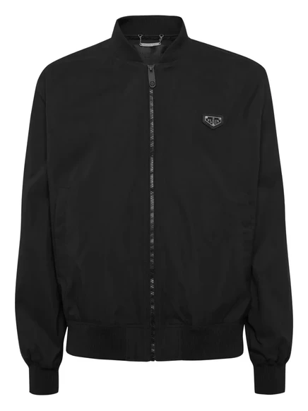 Мужская куртка-бомбер Philipp Plein с логотипом, черная