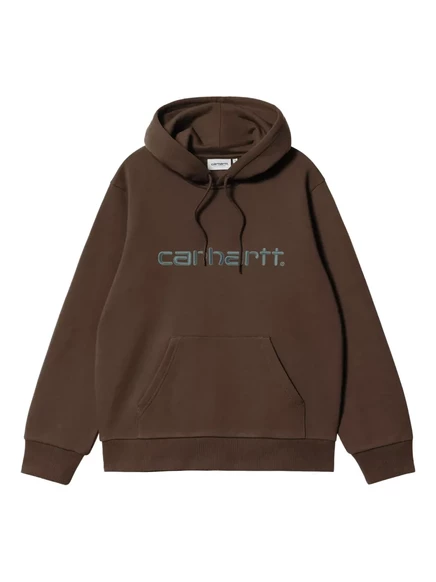 Унисекс худи Carhartt WIP с вышитым логотипом, коричневое