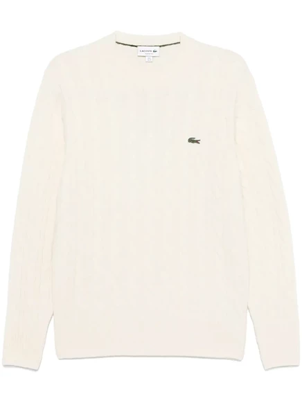 Свитер кабельной вязки Lacoste neutrals