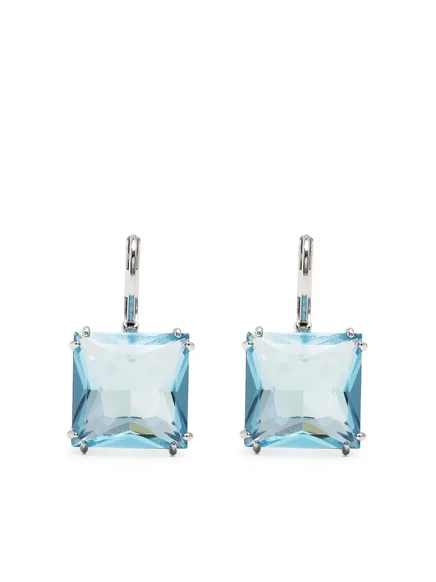 Женские серьги Swarovski Millenia с квадратными кристаллами, синие