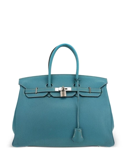 Женская сумка Hermès Birkin 35, синяя