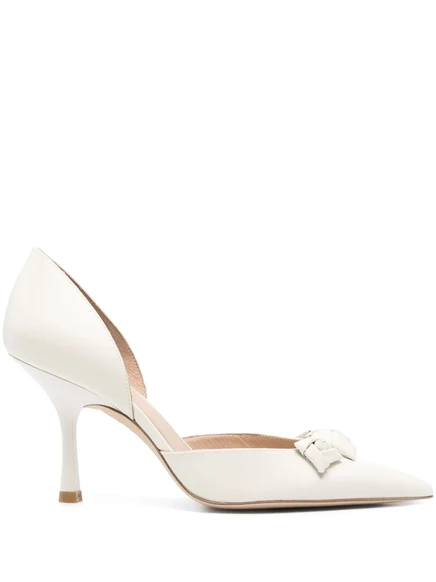 Кожаные туфли-лодочки Stuart Weitzman 90 мм  neutrals