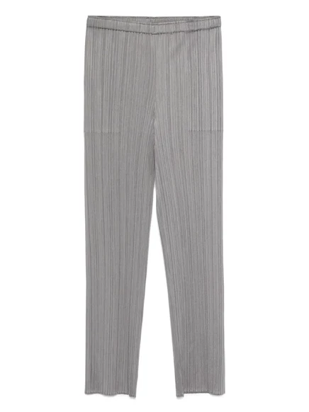 Женские брюки Pleats Please Issey, плиссе, серые