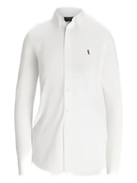 Женская рубашка Polo Ralph Lauren Heidi с вышивкой, белая