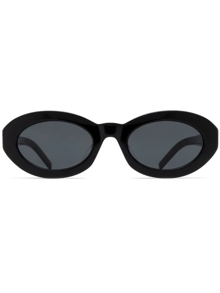 Женские солнечные очки Saint Laurent SLM136 овальные, черные