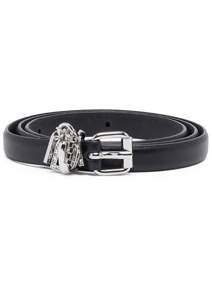 Женский кожаный ремень Diesel B-Charm-Loop, чёрный
