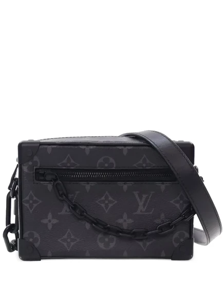 Сумка-портмоне Louis Vuitton, бывшая в употреблении 2021-2025, с монограммой Eclipse, мягкая сумка-футляр через плечо black