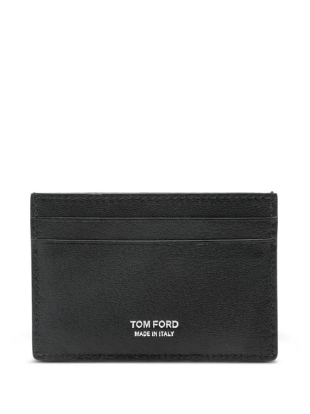 Картхолдер Tom Ford из зернистой кожи, чёрный